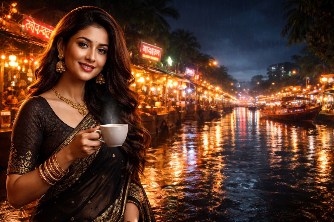 বরিশালের নাইট মার্কেটে একজন ব্যবহারকারী ডিপোজিট করছেন