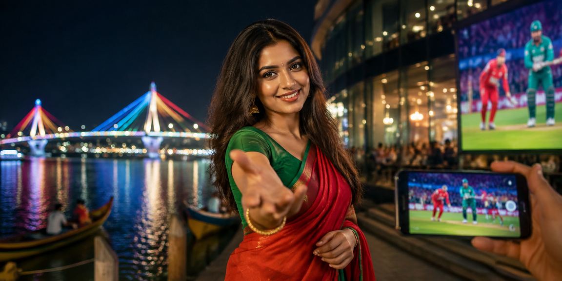 বরিশালে একজন তরুণ মোবাইলে y70s লটারি টিকিট কিনছেন