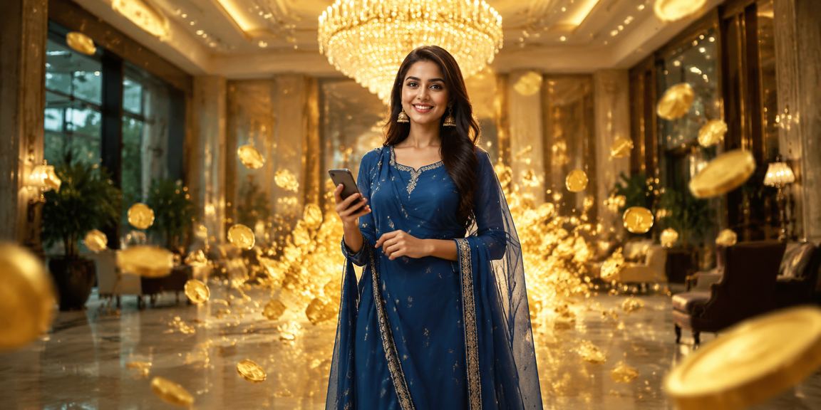 গাজীপুরে সালোয়ার কামিজ পরা একজন নারী মোবাইলে পেমেন্ট করছেন